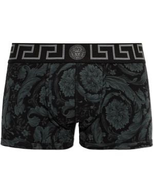 Versace Ondergoed ,Zwart ,Katoen Katoenen Boxer Briefs Met Logo