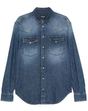 Dondup Western-Stijl Shirt - Blauw