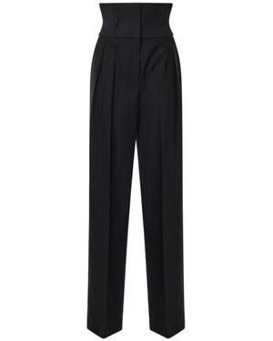 Dolce & Gabbana Wide Trousers - Black