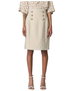 Balmain Short Skirts - Natural