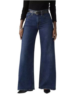 Levi's 728 High Rise Wide Leg - Blauw