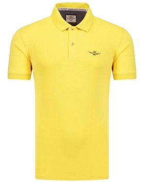 Aeronautica Militare Polo Shirts - Yellow