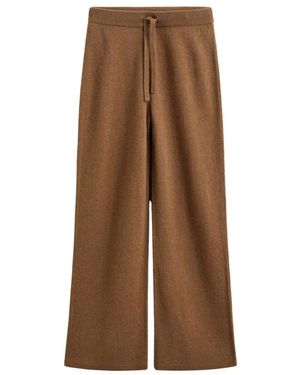 GANT Broeken ,Bruin ,Wol Wol-Kasjmier Wijde Broek