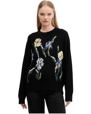 Desigual Ronde Hals Gebreid - Zwart