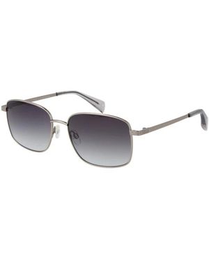 Ted Baker Accessoires ,Grijs ,Metalen Zonnebril Met Uv-Bescherming