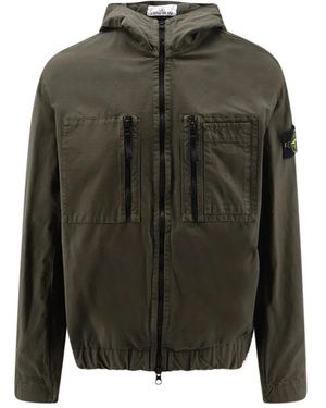 Stone Island Bomber Jackets - Green