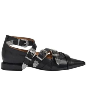 Toga Flat Sandals - Black