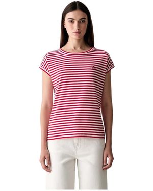 Joop! Tops ,Veelkleurig ,Katoen Klassiek T-Shirt Met Korte Mouwen - Rood