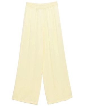 Fabiana Filippi Trousers With Elastic Waistband - Yellow