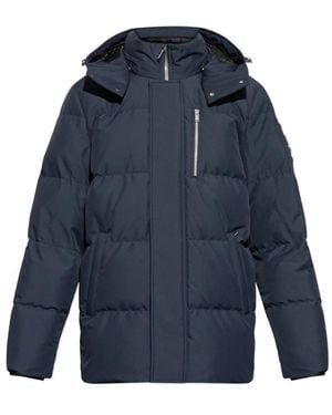 Moose Knuckles Donsjack Met Afneembare Capuchon - Blauw