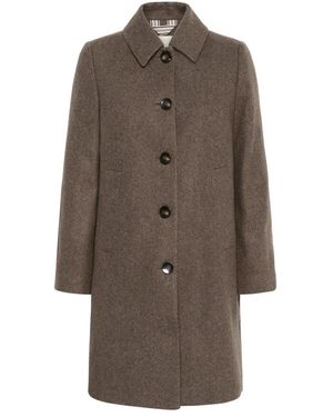 Part Two Single-Breasted Coats - Marrone