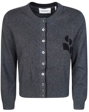 Isabel Marant Lona Logo Cardigan - Blauw