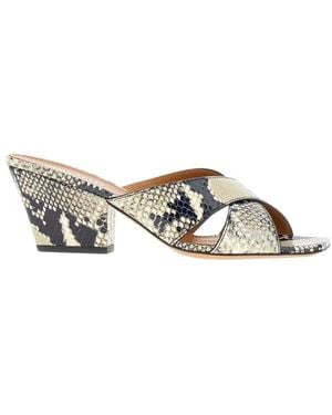 Paris Texas Heeled Mules - Metallic