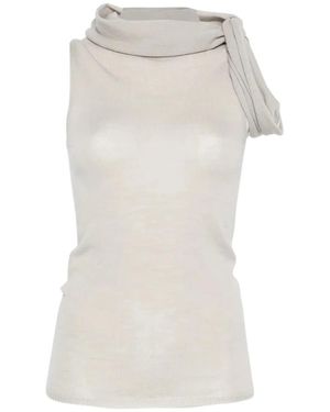 Rick Owens Sleeveless Tops - White