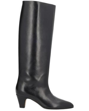 Bottes Genou Bally Noires Taille 41.5/11 - Cuir Made In Italy, Occasion