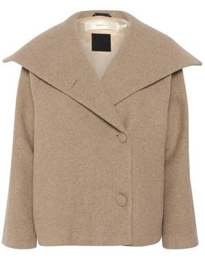 Inwear Single-Breasted Coats - Natural