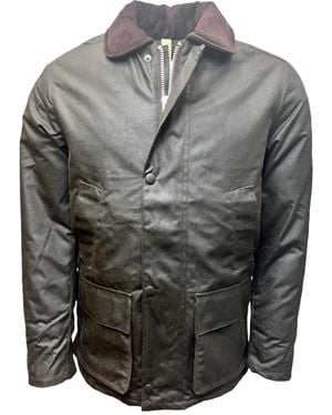Brixtol Textiles Braune Wachsjacke Curtis Modell - Grün