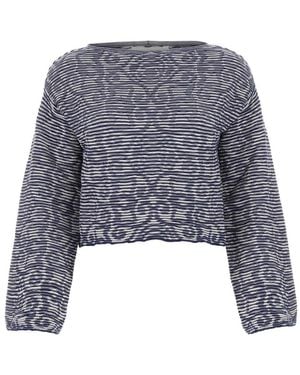 Emporio Armani Round-Neck Knitwear - Bleu