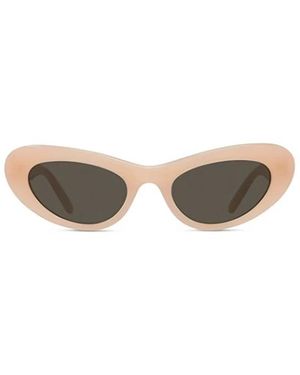Loewe Stijlvolle Zonnebril Nude &Amp; Neutrals - Wit