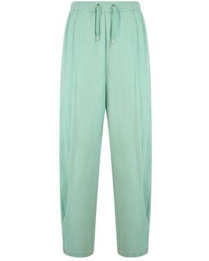 Herno Broeken ,Groen ,Polyester Broek Met Verstelbare Taille