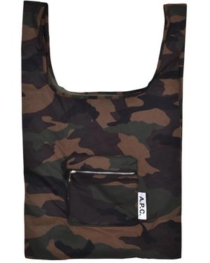 A.P.C. Canvas Shopper - Zwart