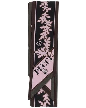 PUCCI Silky Scarves - Nero