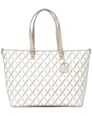 ARMANI EXCHANGE Tassen ,Wit ,Leer Shopper Bag