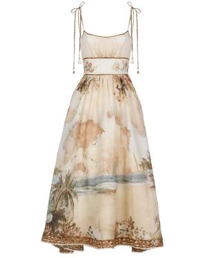 Zimmermann Mahon Picnic Dress - Naturel