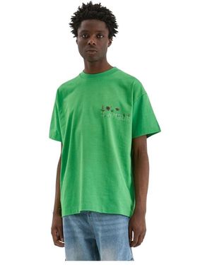 flâneur Grünes Botanisches Grafik-T-Shirt