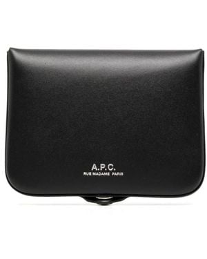 A.P.C. Josh Portemonnee - Zwart