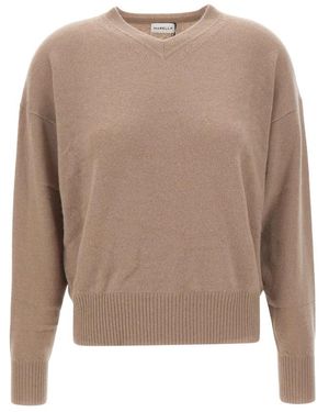 Marella V-Neck Knitwear - Neutro
