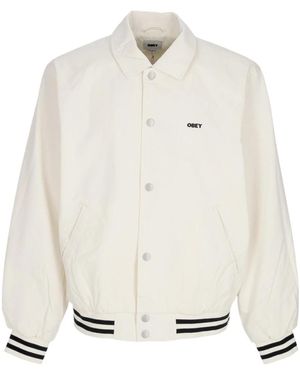 Obey Bomber Jackets - White