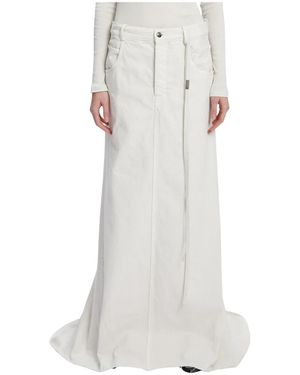 Ann Demeulemeester Maxi Skirts - Bianco