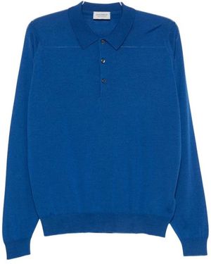 John Smedley Belper Polo - Blauw