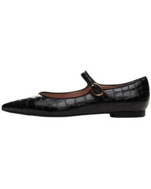 Poche Paris Ballerina Shoes - Black
