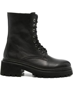 ADRIANNA FERETTI Lace-Up Boots - Black