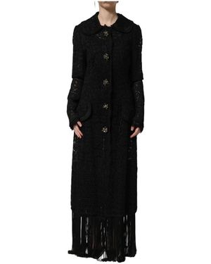 Dolce & Gabbana Single-Breasted Coats - Black