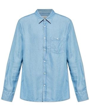 Officine Generale Denim Shirts - Blue