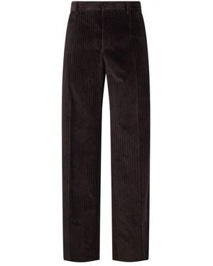 Dolce & Gabbana Broeken ,Bruin ,Katoen Fluwelen Broek - Zwart