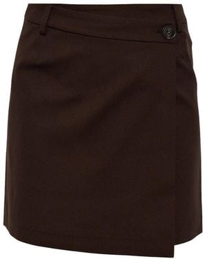 Gestuz Rokken ,Bruin ,Polyester Gzpaula Rok