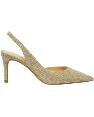 Michael Kors Schoenen ,Geel ,Polyester Alina Flex Slingback Pump - Metallic