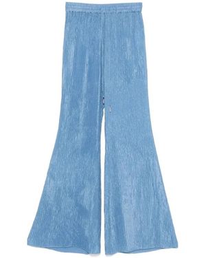 Gabriela Hearst Blaue Plissierte Claude Hose