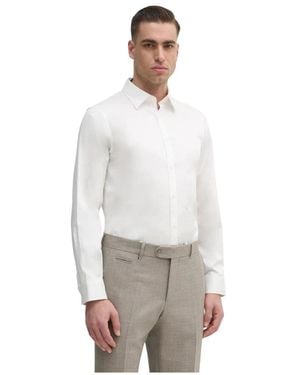 ARMANI EXCHANGE Overhemden ,Wit ,Katoen Logo-Embroidered Shirt - Grijs