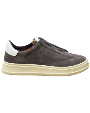 Kiton Schoenen ,Grijs ,Slippers - Bruin
