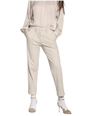 Mason's Slim-Fit Trousers - Natural