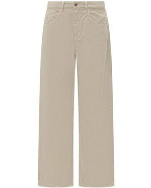 ICON DENIM Wide Trousers - Neutro