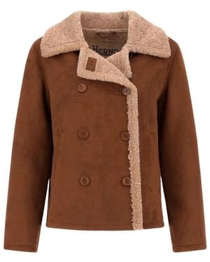Herno Faux Fur & Shearling Jackets - Marron