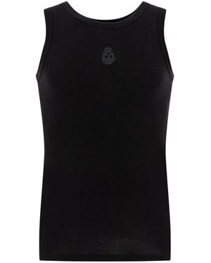 McQueen Sleeveless Tops - Black
