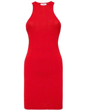 Laneus Strick-Minikleid - Rot