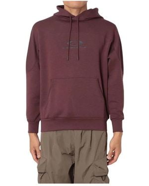 Oakley Hoodies & Sweatvesten ,Rood ,Katoen New Retro Fleece Hoodie 2.7 - Paars